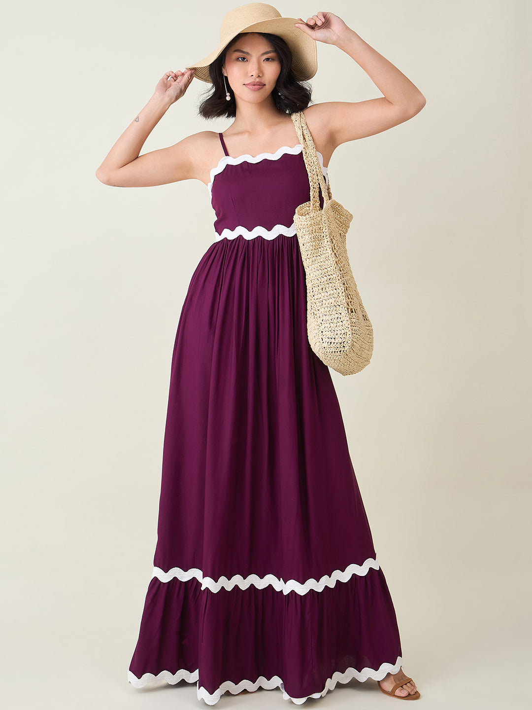 AAYU Noir Grace Sleeveless Maxi Dress