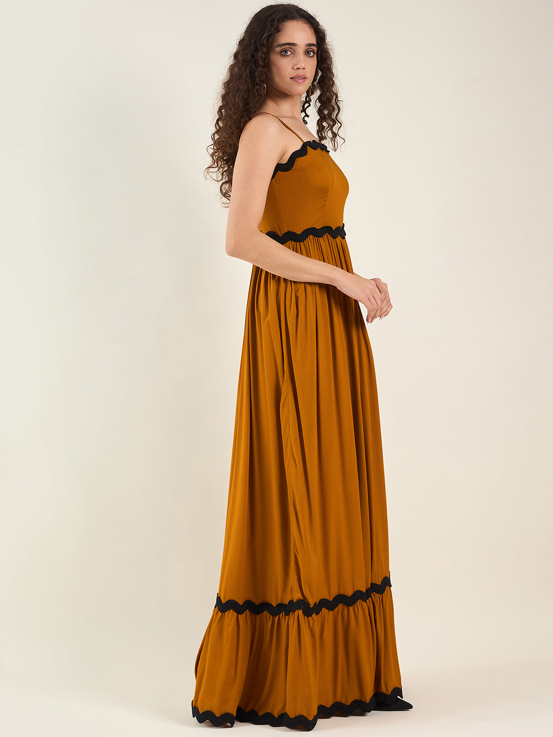 AAYU Noir Grace Sleeveless Maxi Dress