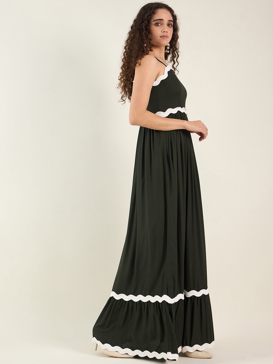AAYU Noir Grace Sleeveless Maxi Dress