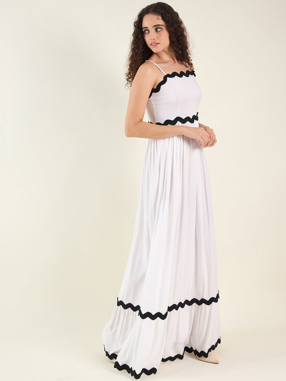 AAYU Noir Grace Sleeveless Maxi Dress