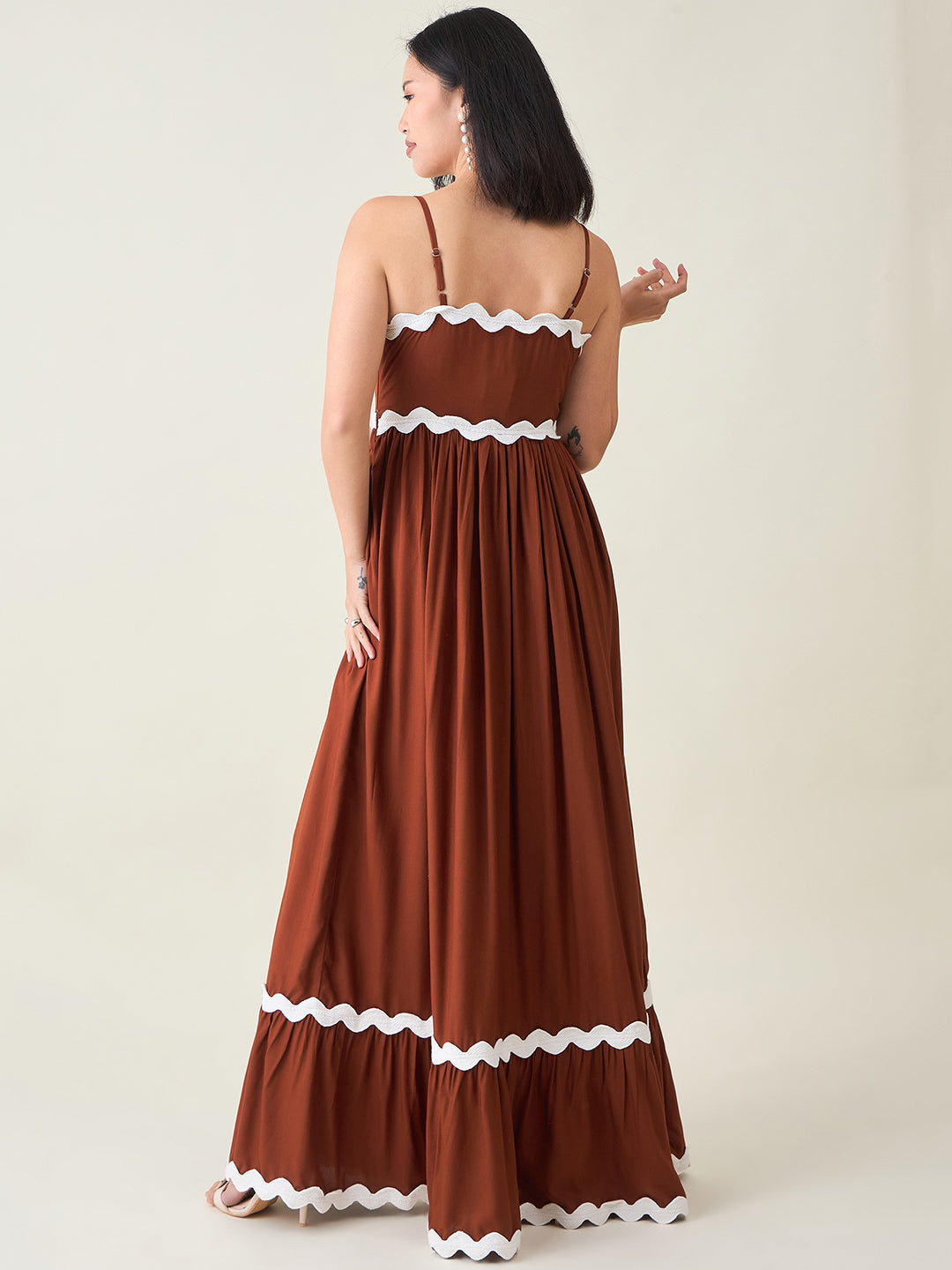 AAYU Noir Grace Sleeveless Maxi Dress