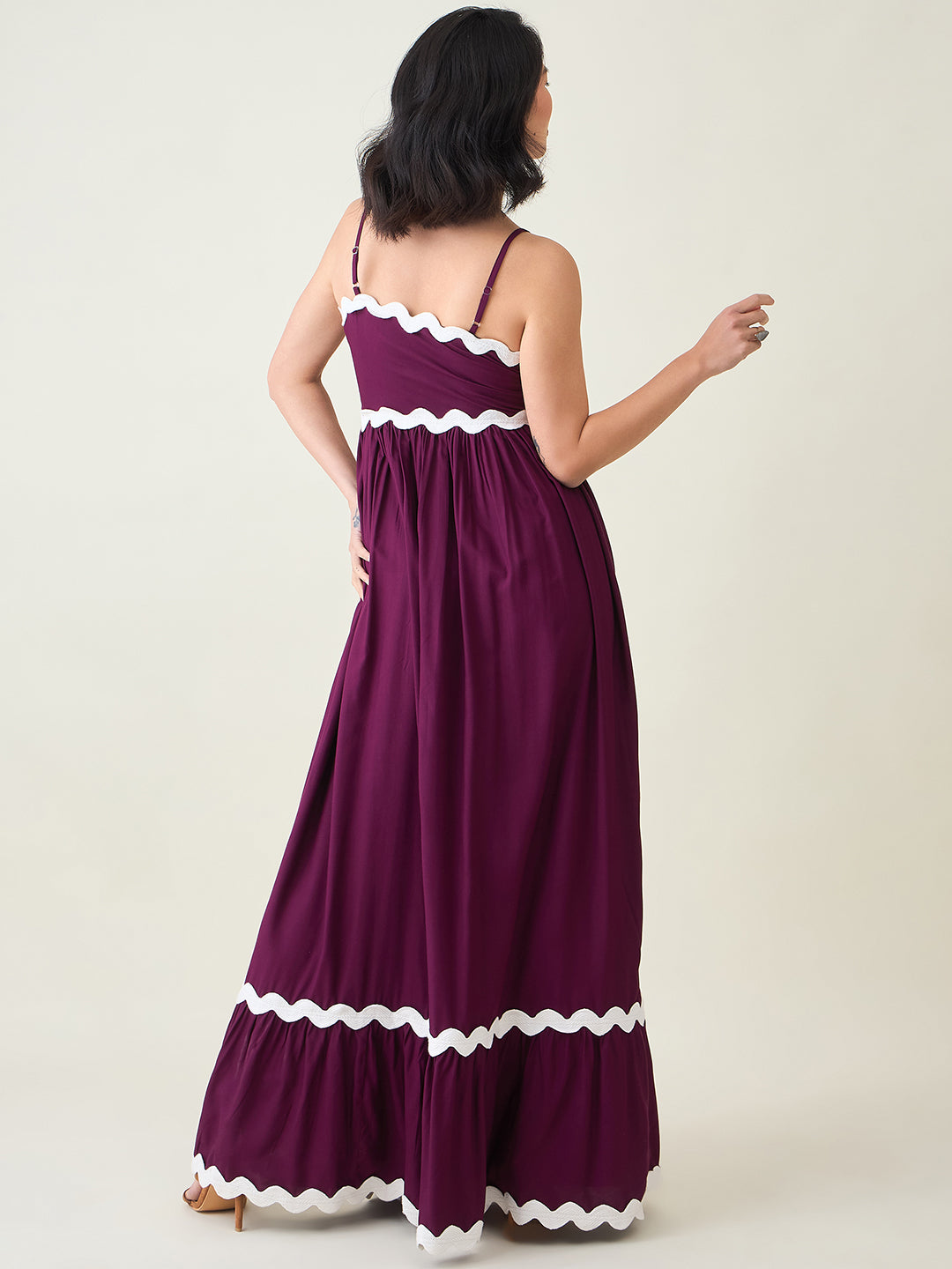 AAYU Noir Grace Sleeveless Maxi Dress