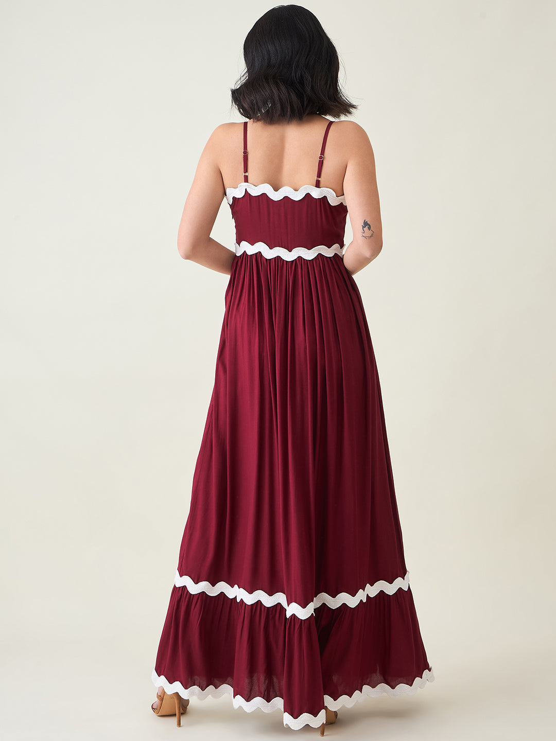 AAYU Noir Grace Sleeveless Maxi Dress