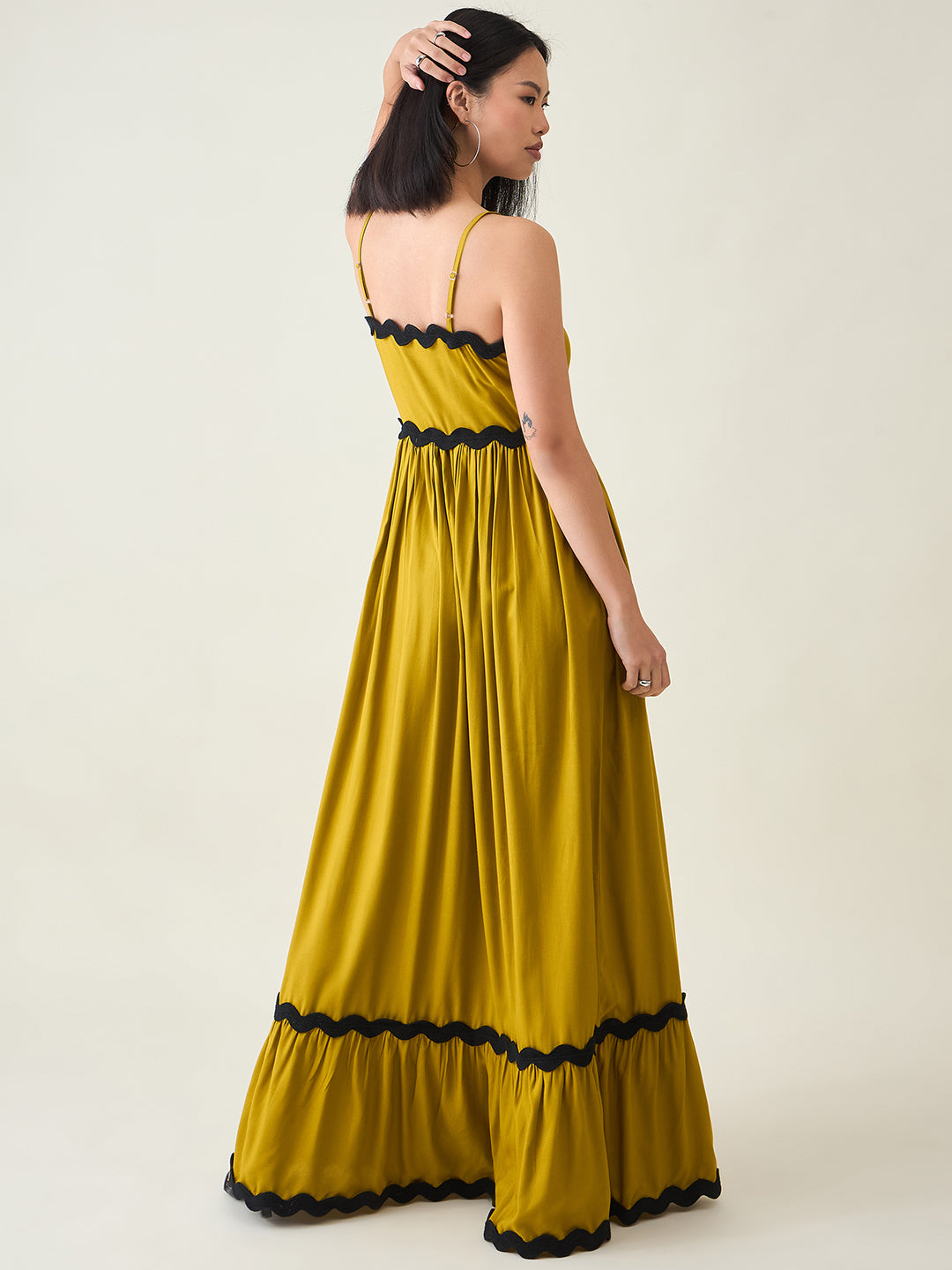 AAYU Noir Grace Sleeveless Maxi Dress