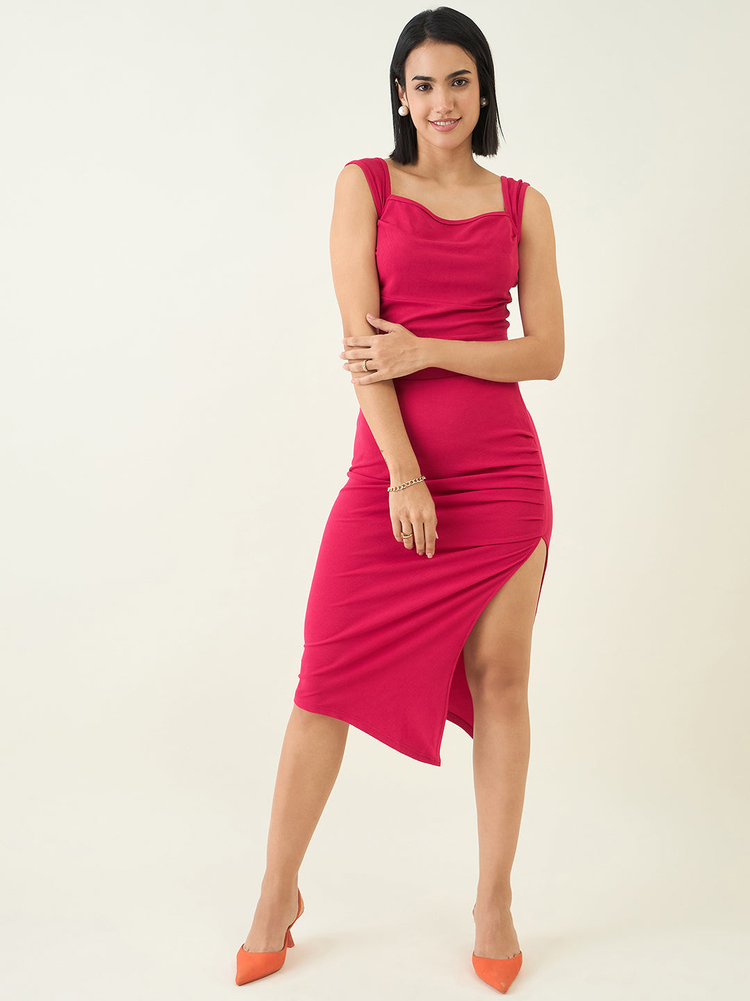 Valentino Knit Crop Top and High Waist Skirt Set