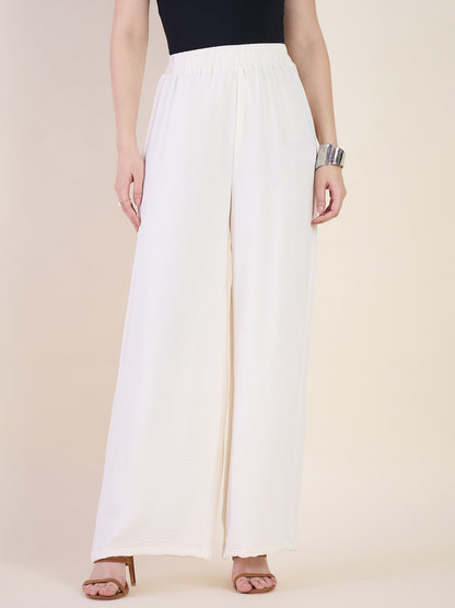 High Waist Pleated Wide Leg Trousers