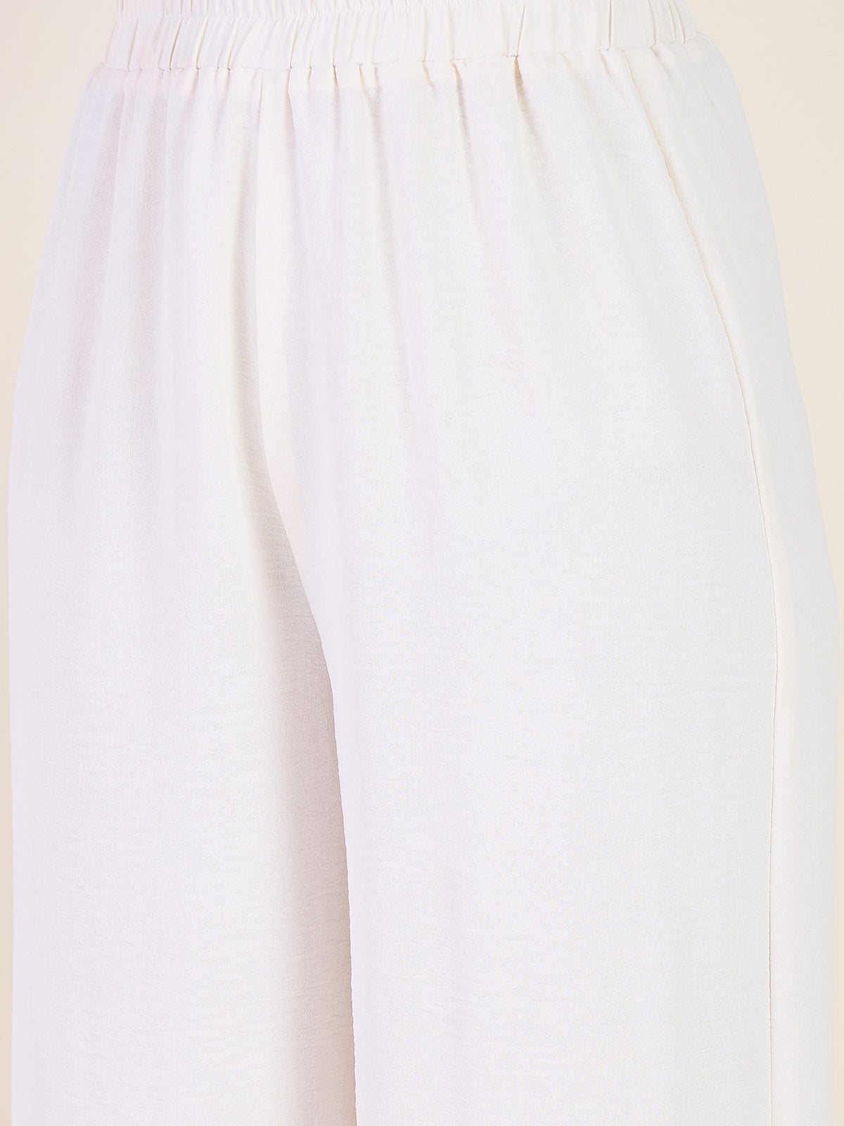 High Waist Pleated Wide Leg Trousers