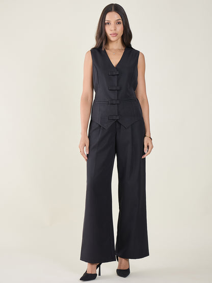 Cotton Bow Corset Pant Set