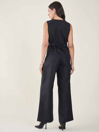 Cotton Bow Corset Pant Set