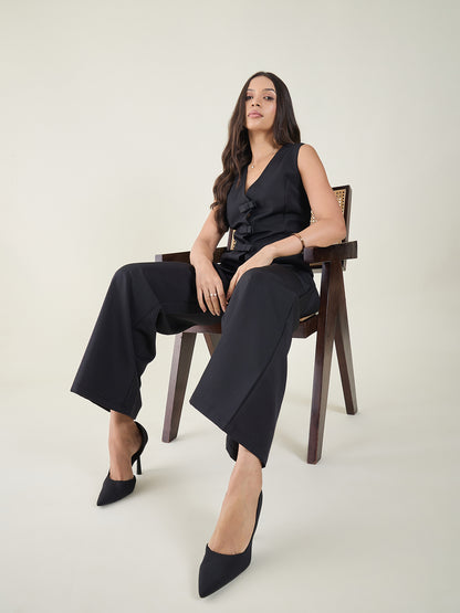 Cotton Bow Corset Pant Set