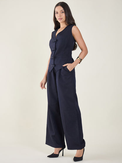 Cotton Bow Corset Pant Set