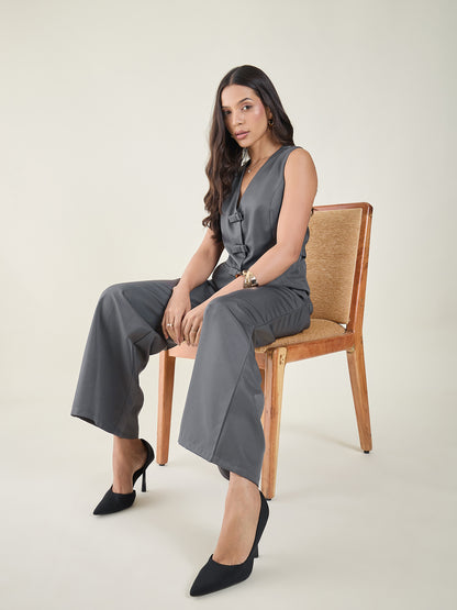Cotton Bow Corset Pant Set