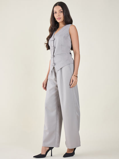 Cotton Bow Corset Pant Set