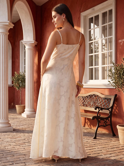 Floral Burnout Georgette Maxi Dress