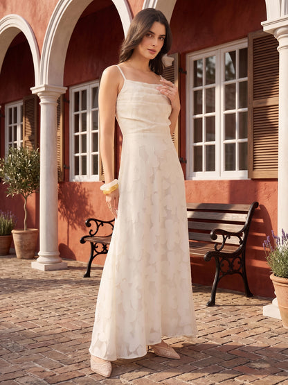Floral Burnout Georgette Maxi Dress