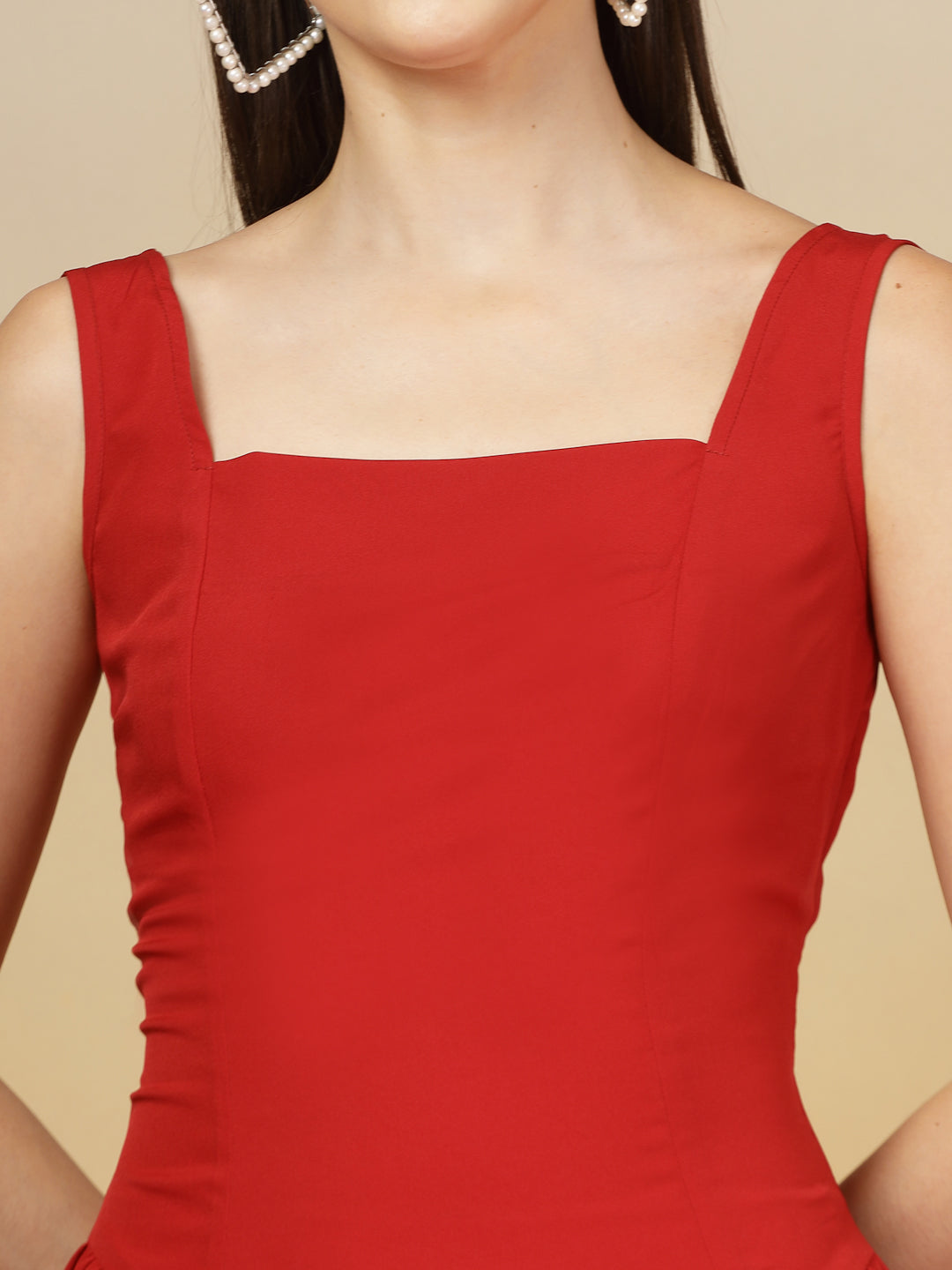 Aayu Grace Square Neck Midi Dress