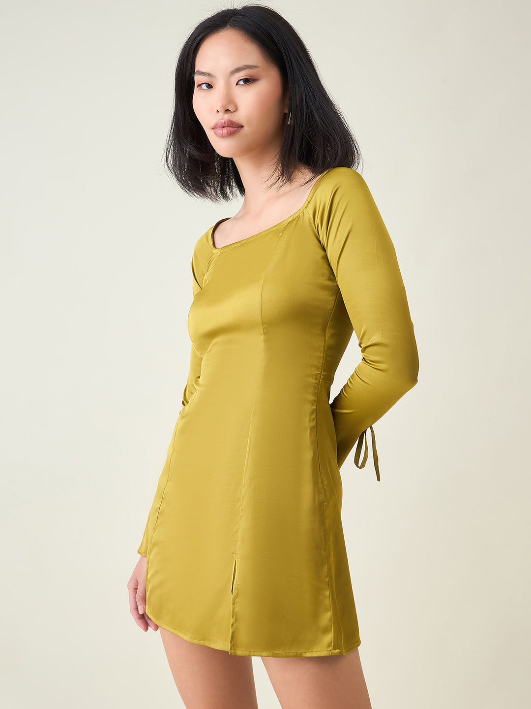 Aayu Women’s Satin A-Line Mini Dress