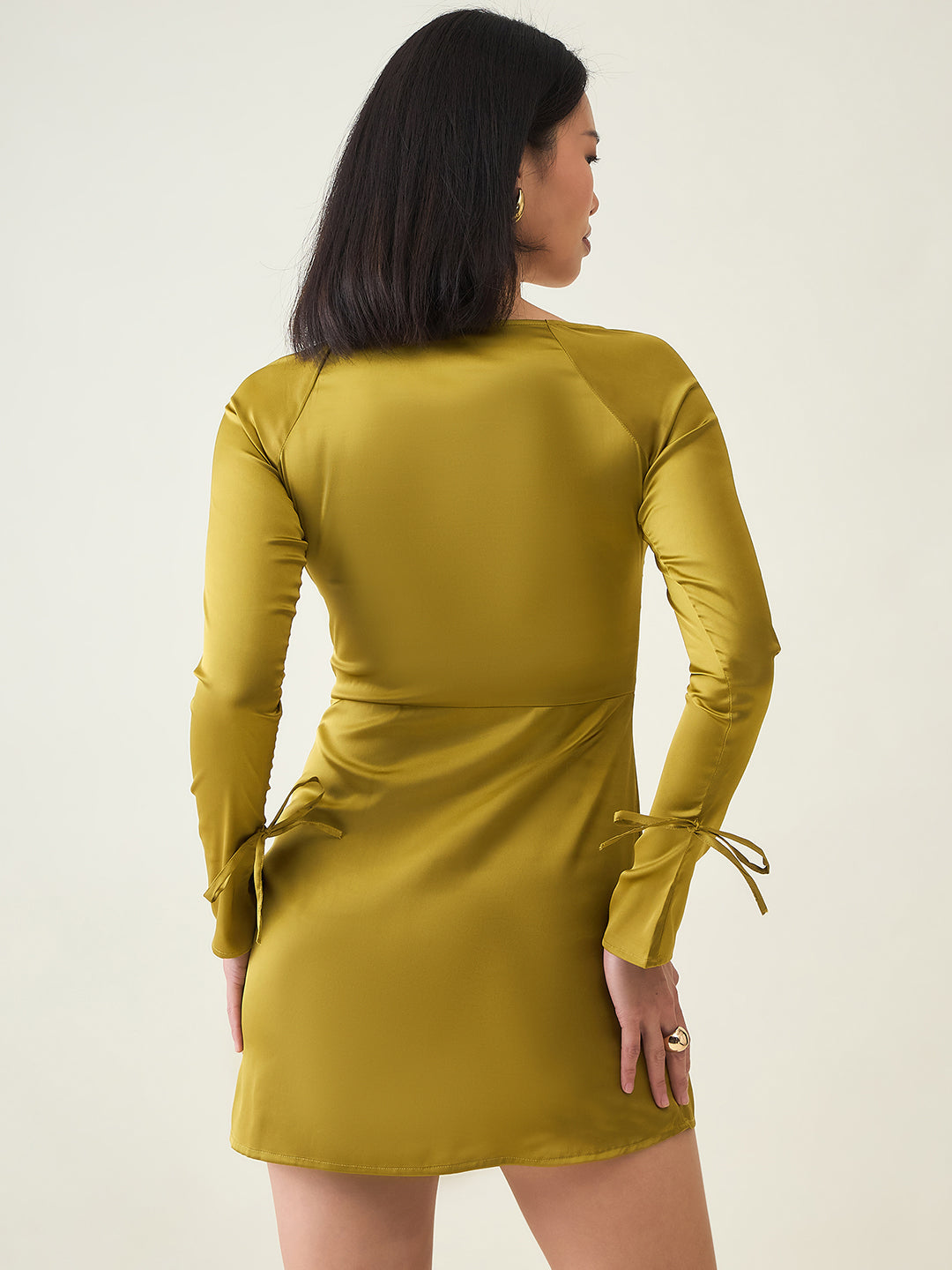 Aayu Women’s Satin A-Line Mini Dress