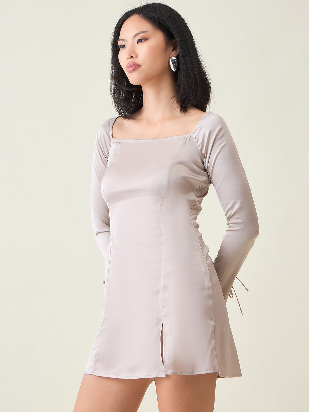 Aayu Women’s Satin A-Line Mini Dress