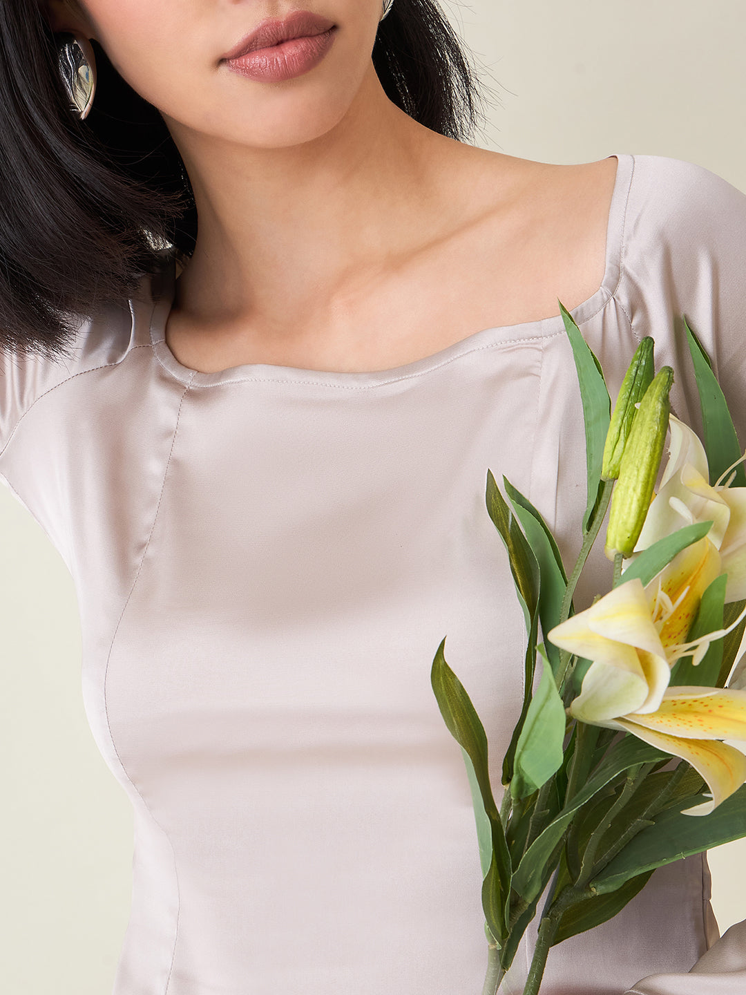 Aayu Women’s Satin A-Line Mini Dress