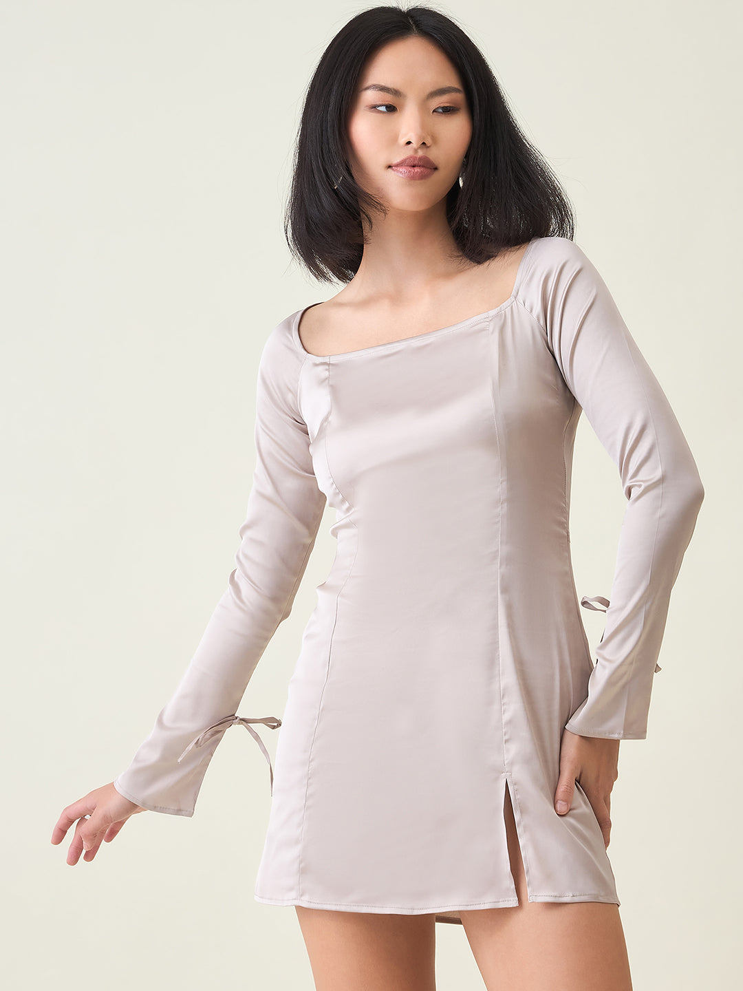 Aayu Women’s Satin A-Line Mini Dress