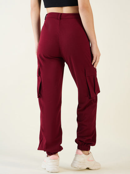 Cargo Joggers with Elastic Cuffs and Pleats