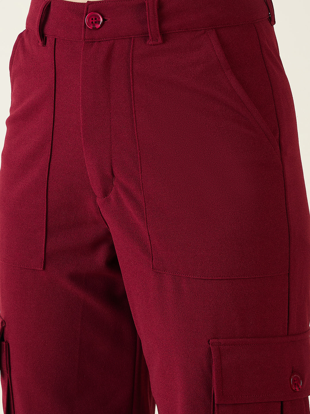 Cargo Joggers with Elastic Cuffs and Pleats