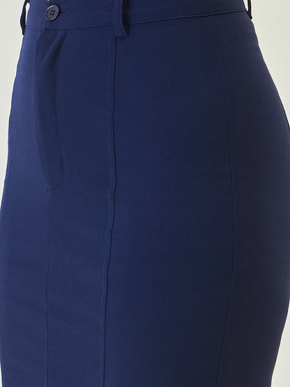 Collared Crop Top and Skirt Co-ord Set