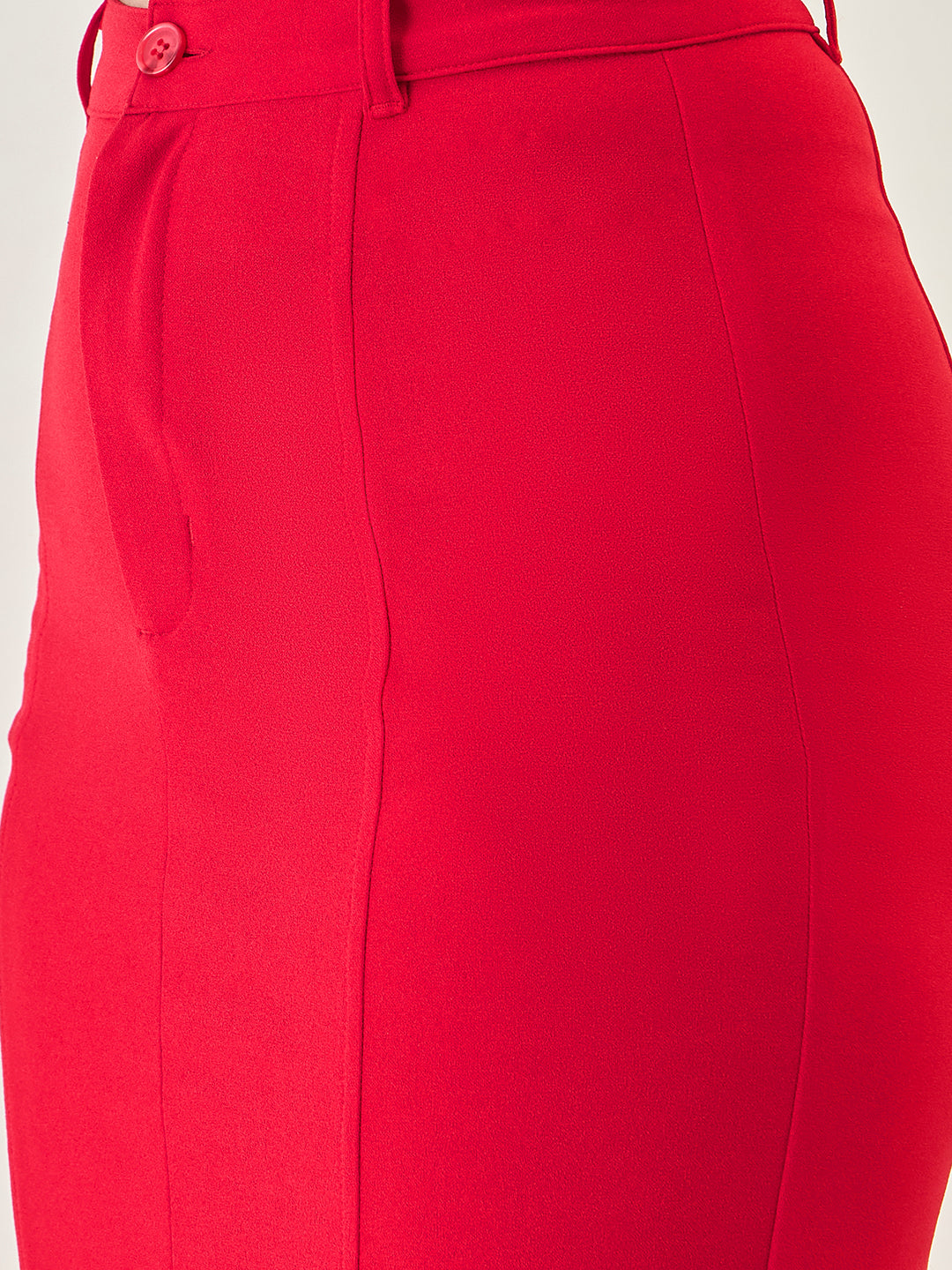 Collared Crop Top and Skirt Co-ord Set