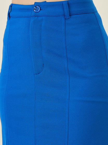 Collared Crop Top and Skirt Co-ord Set