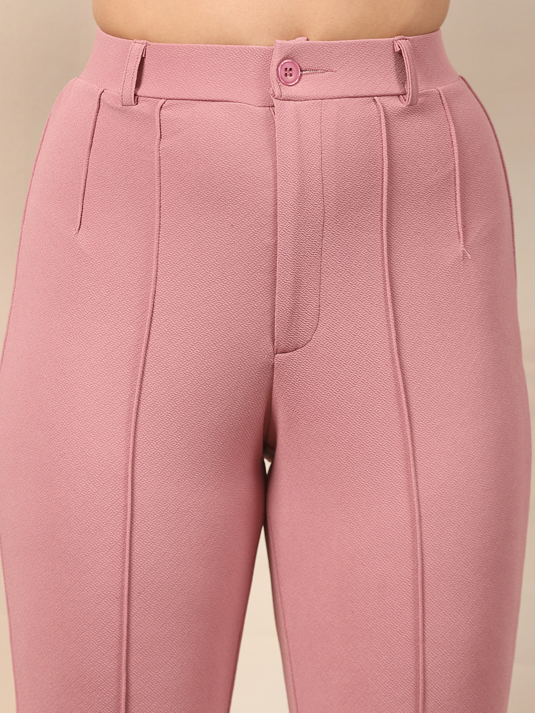 Flared High-Rise Luxe Trousers