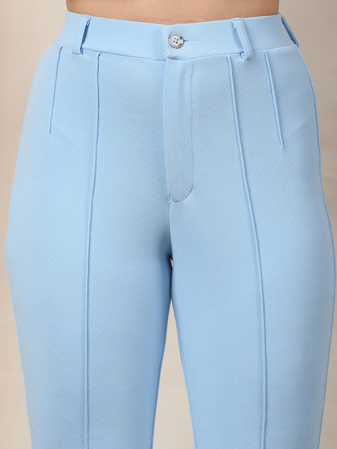 Flared High-Rise Luxe Trousers