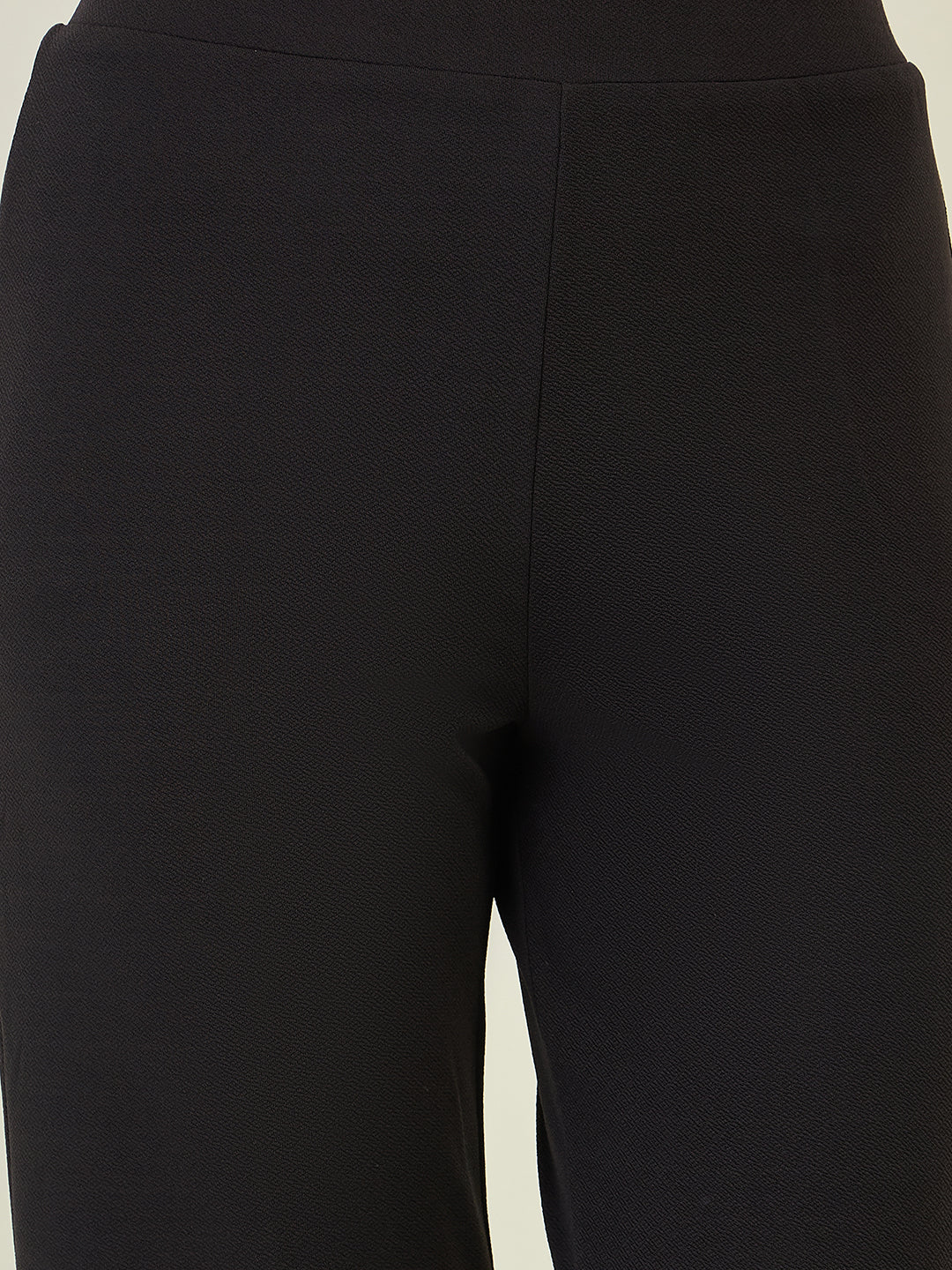 High-Rise Flared Ankle Trousers