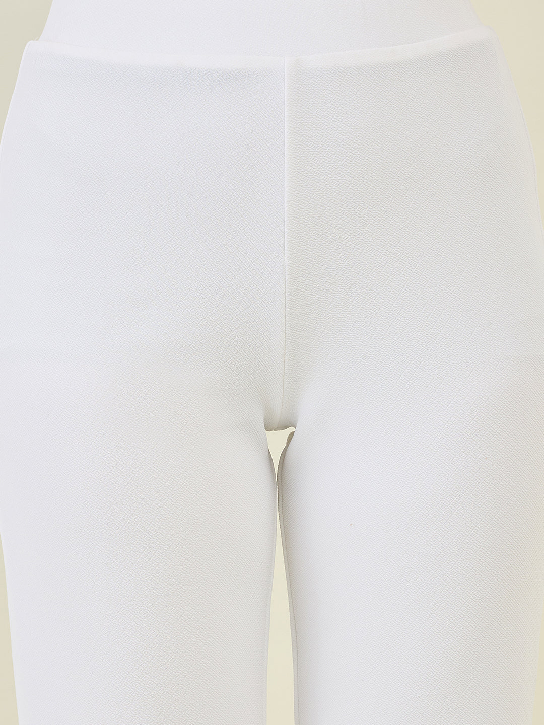 High-Rise Flared Ankle Trousers