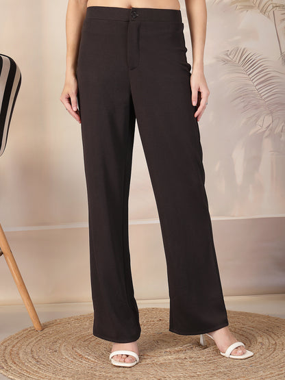 Aayu Classic Ribbed Straight Trouser