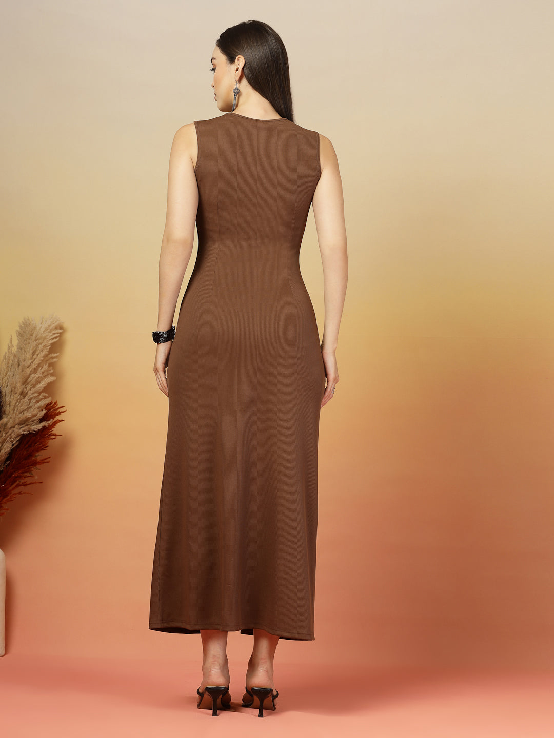 Midnight Grace Bodycon Maxi Dress