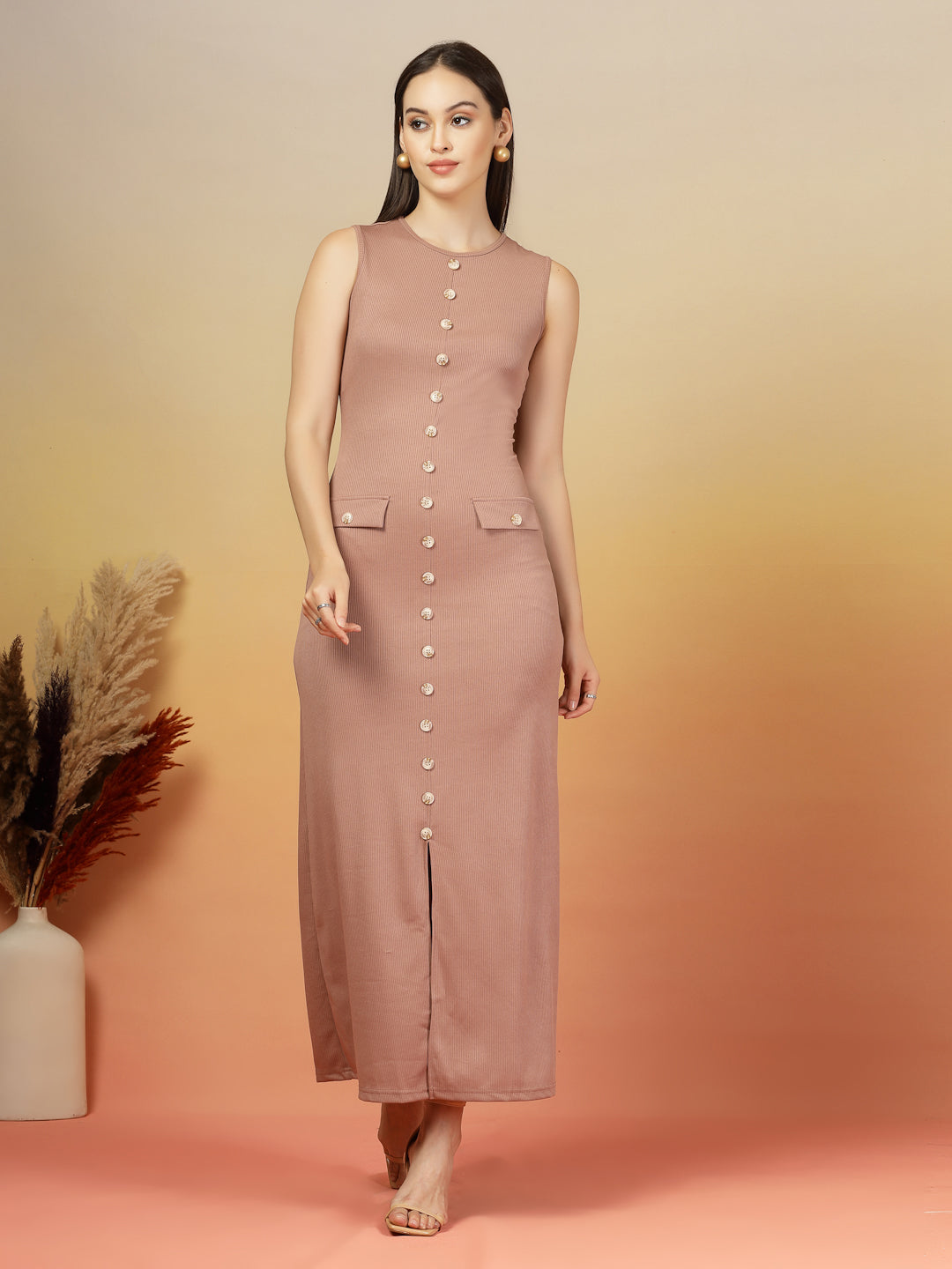 Midnight Grace Bodycon Maxi Dress