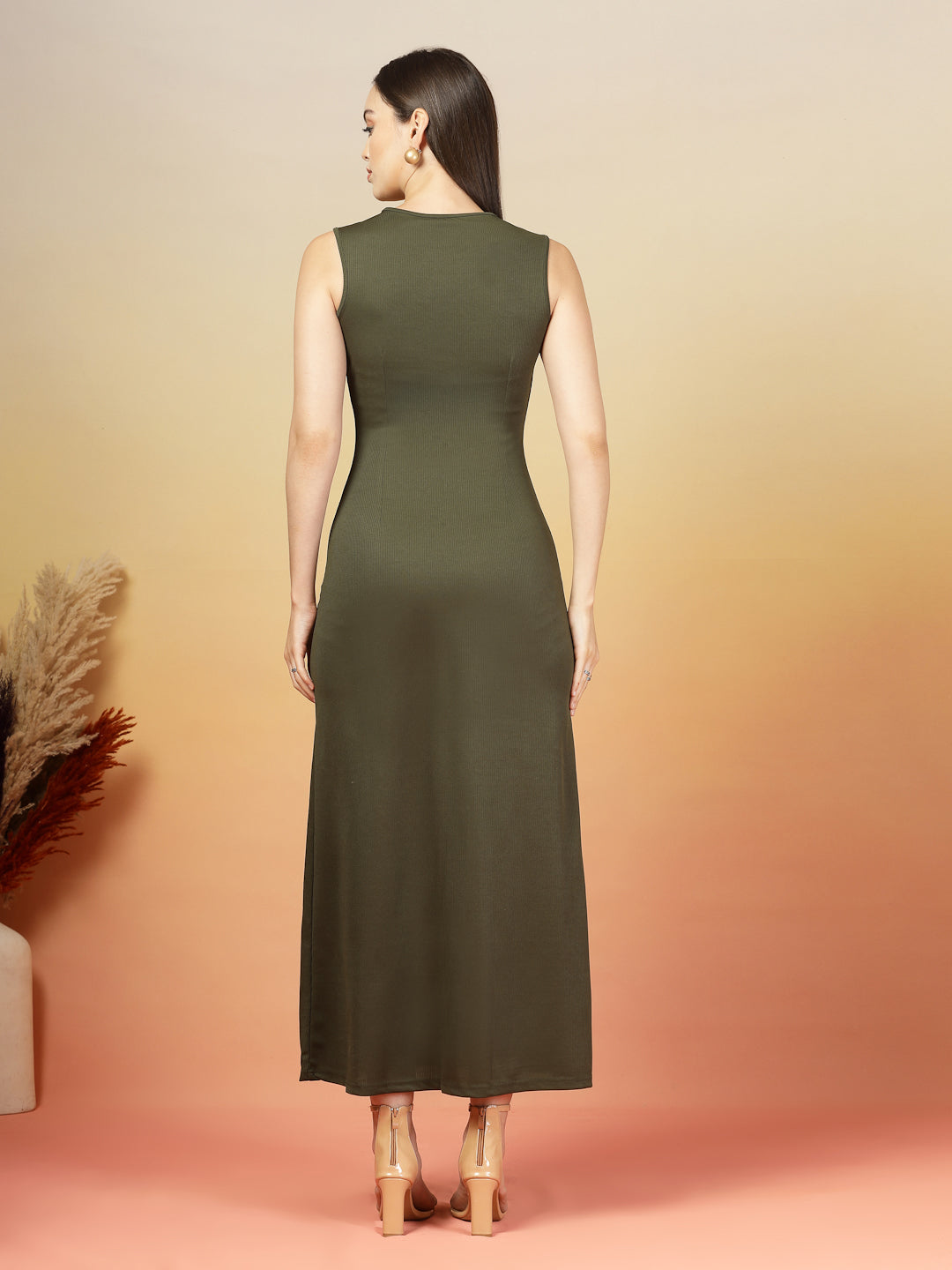 Midnight Grace Bodycon Maxi Dress