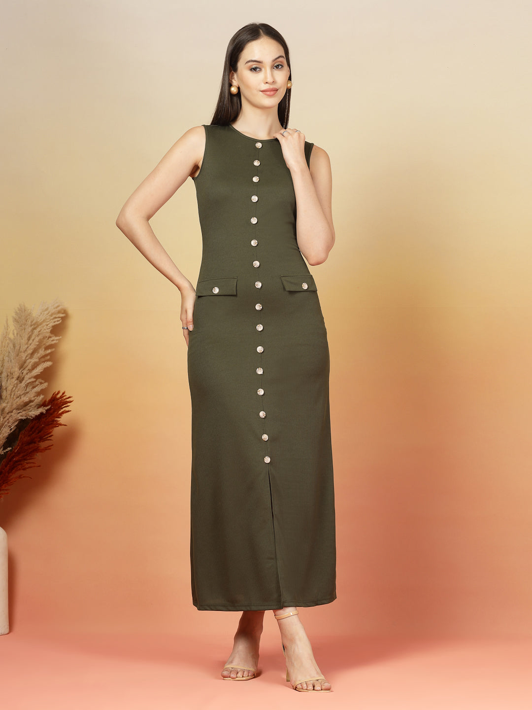 Midnight Grace Bodycon Maxi Dress