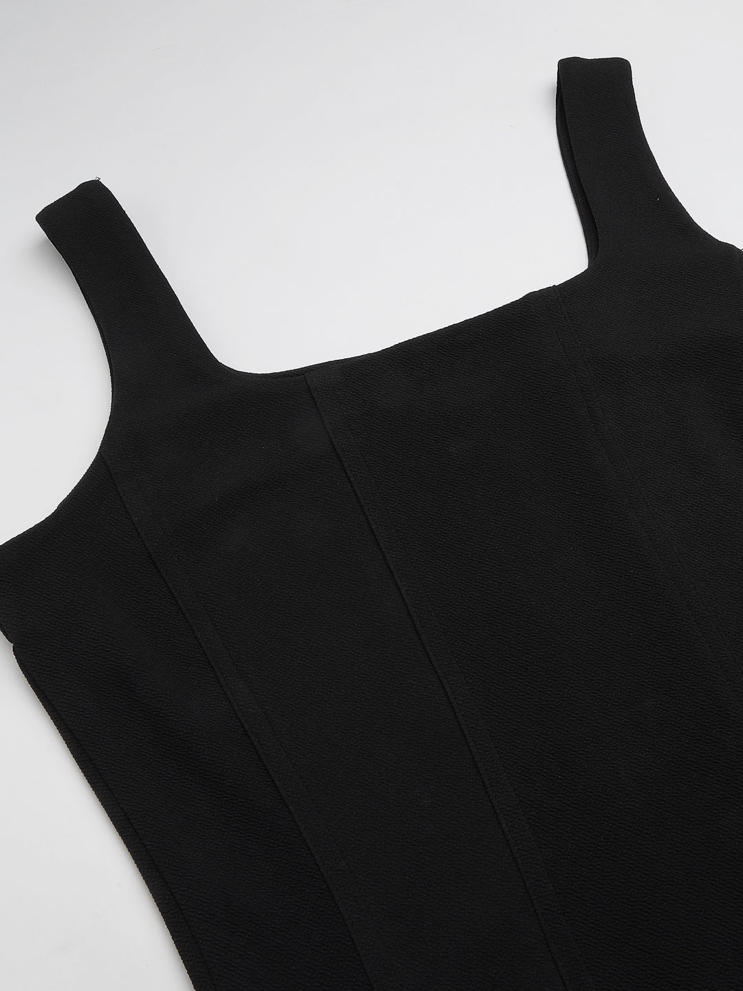 Sleeveless Square Neck A-Line Midi Dress