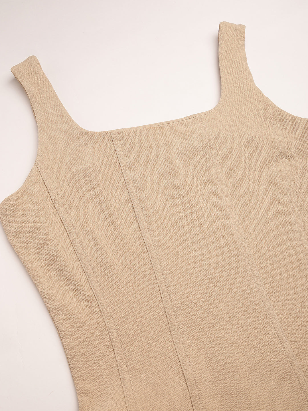 Sleeveless Square Neck A-Line Midi Dress