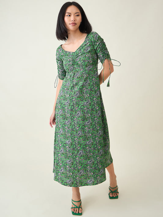 AAYU Sweetheart Neck A-Line Dress