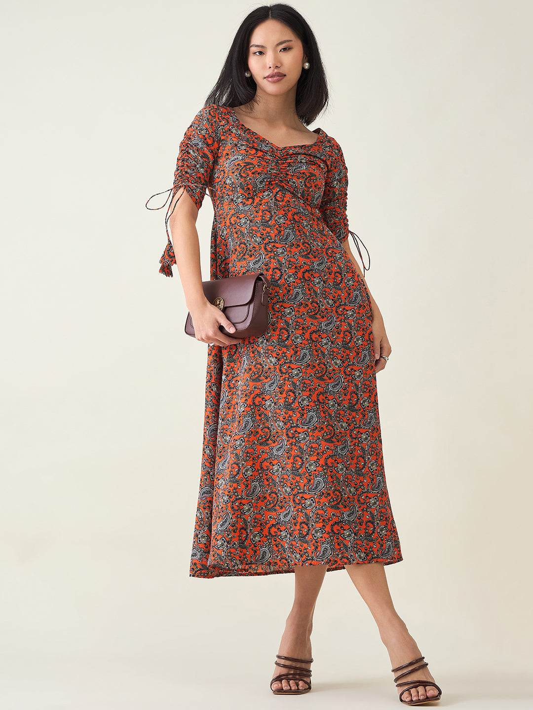 AAYU Sweetheart Neck A-Line Dress