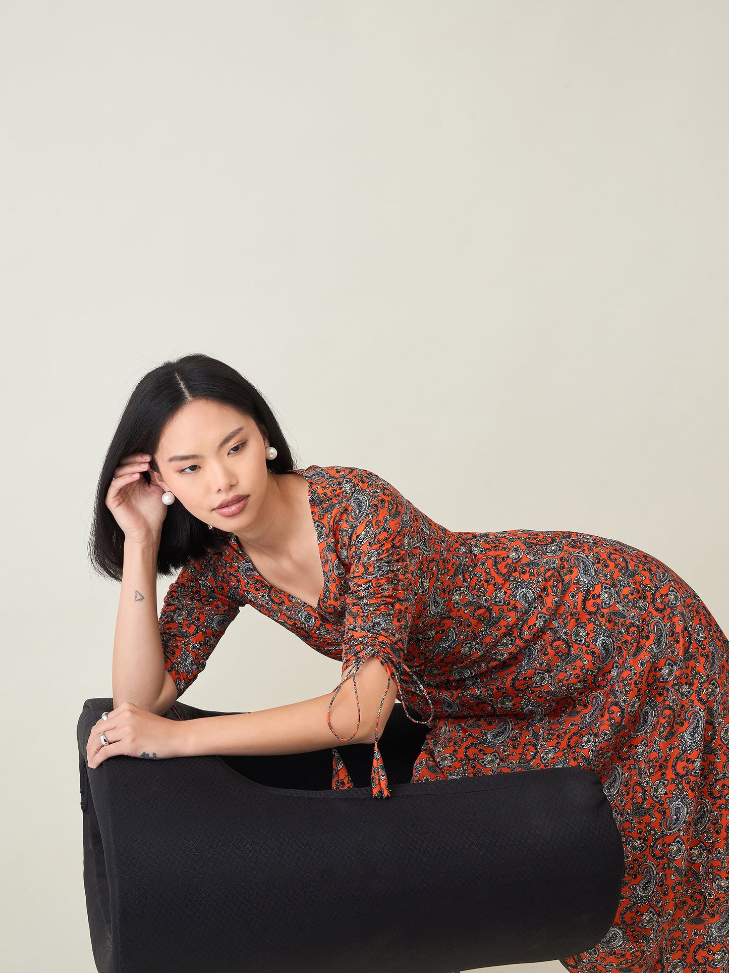 AAYU Sweetheart Neck A-Line Dress