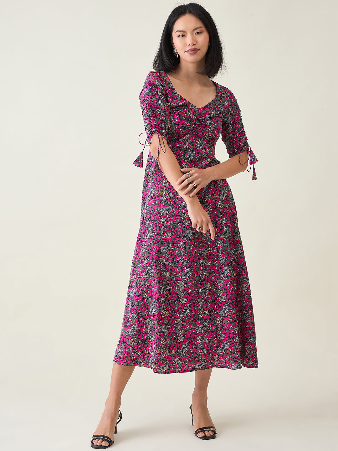 AAYU Sweetheart Neck A-Line Dress