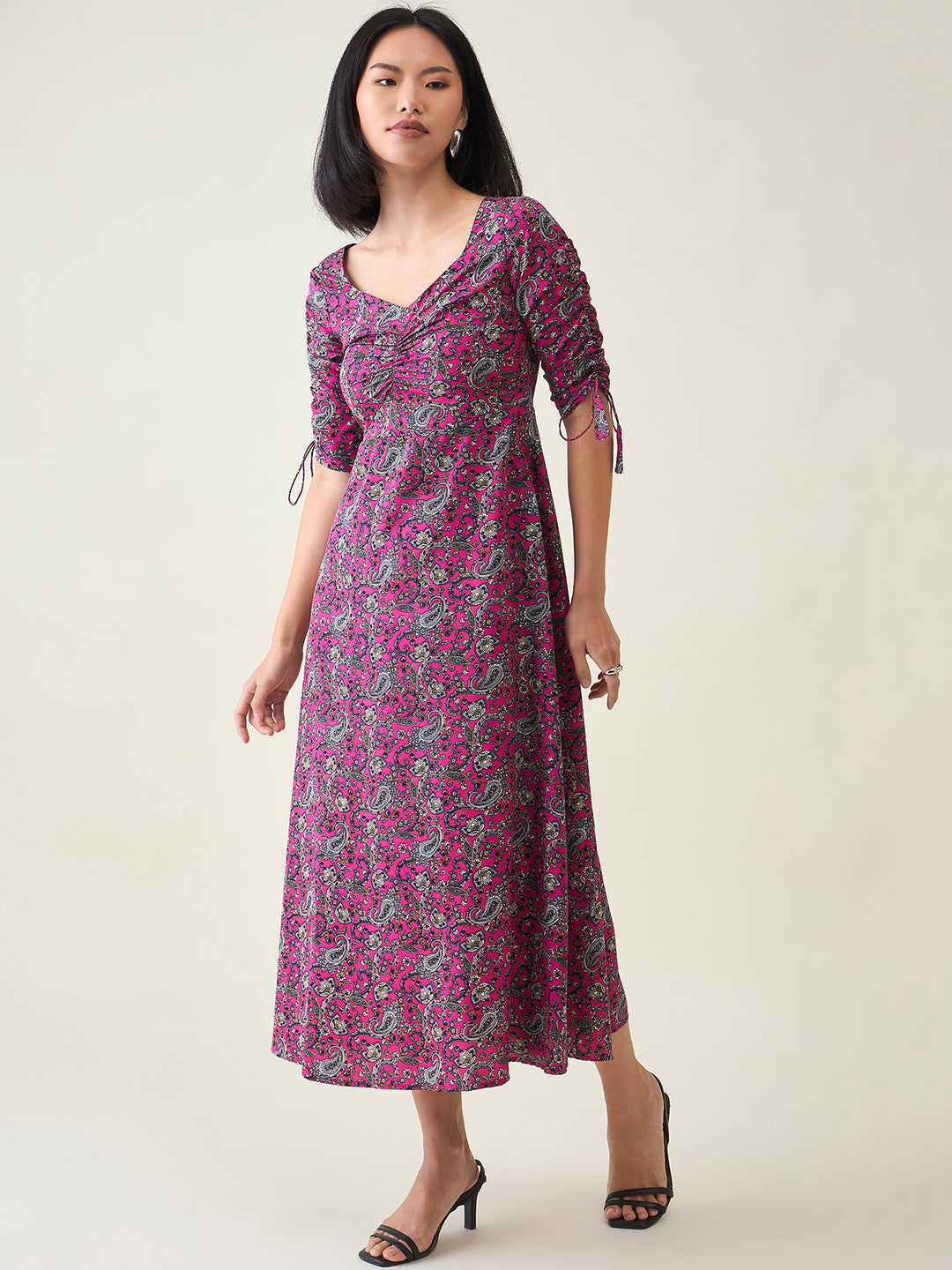AAYU Sweetheart Neck A-Line Dress
