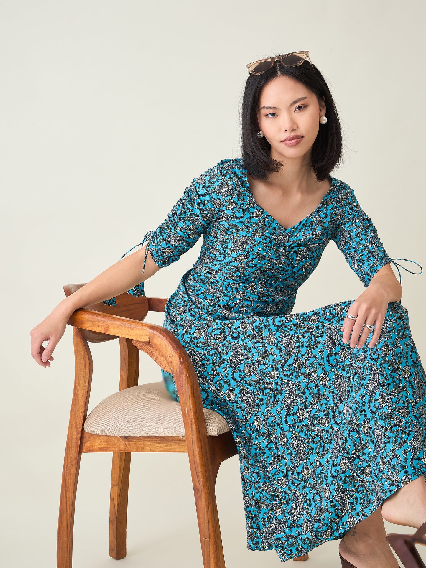 AAYU Sweetheart Neck A-Line Dress