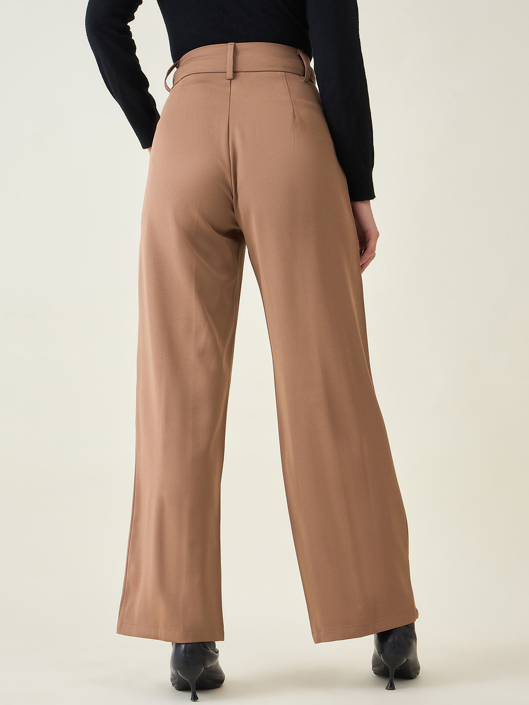 Tailored Twill Trousers with Button Flap Pockets