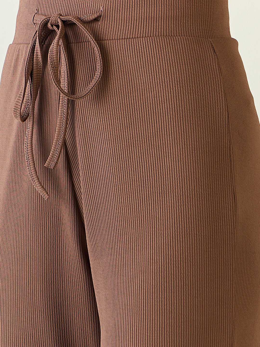 Textured Knit Square Neck Strap Co-ord Set