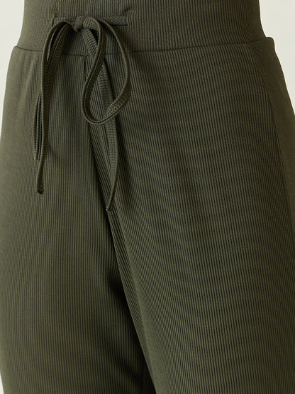 Textured Knit Square Neck Strap Co-ord Set